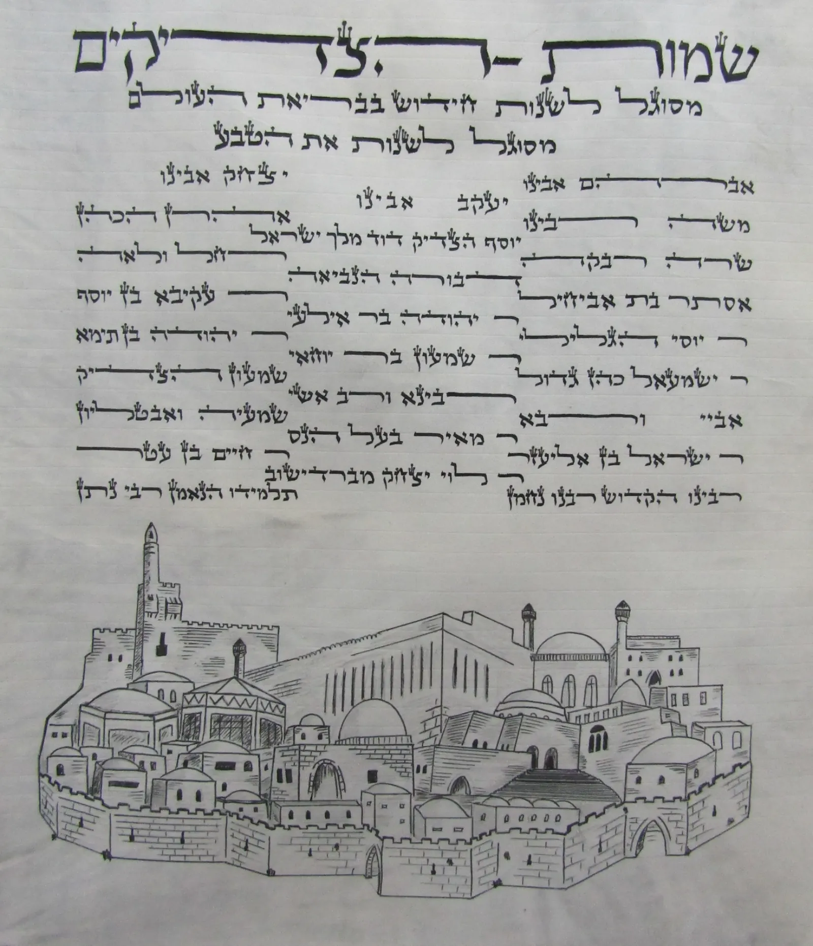 שמות הצדיקים