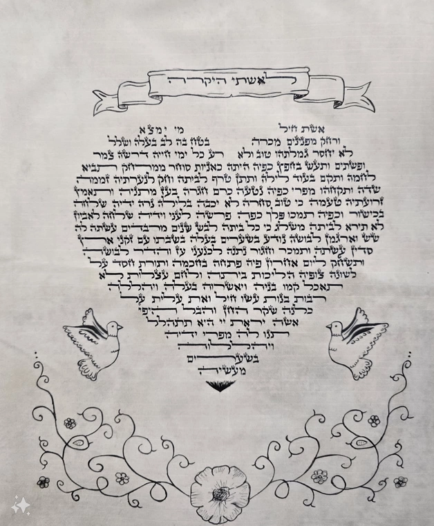 אשת חיל - צורת לב