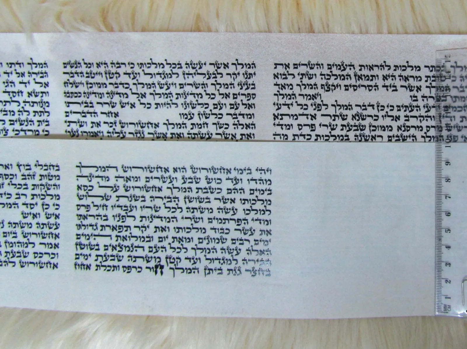 מגילת אסתר פתוחה